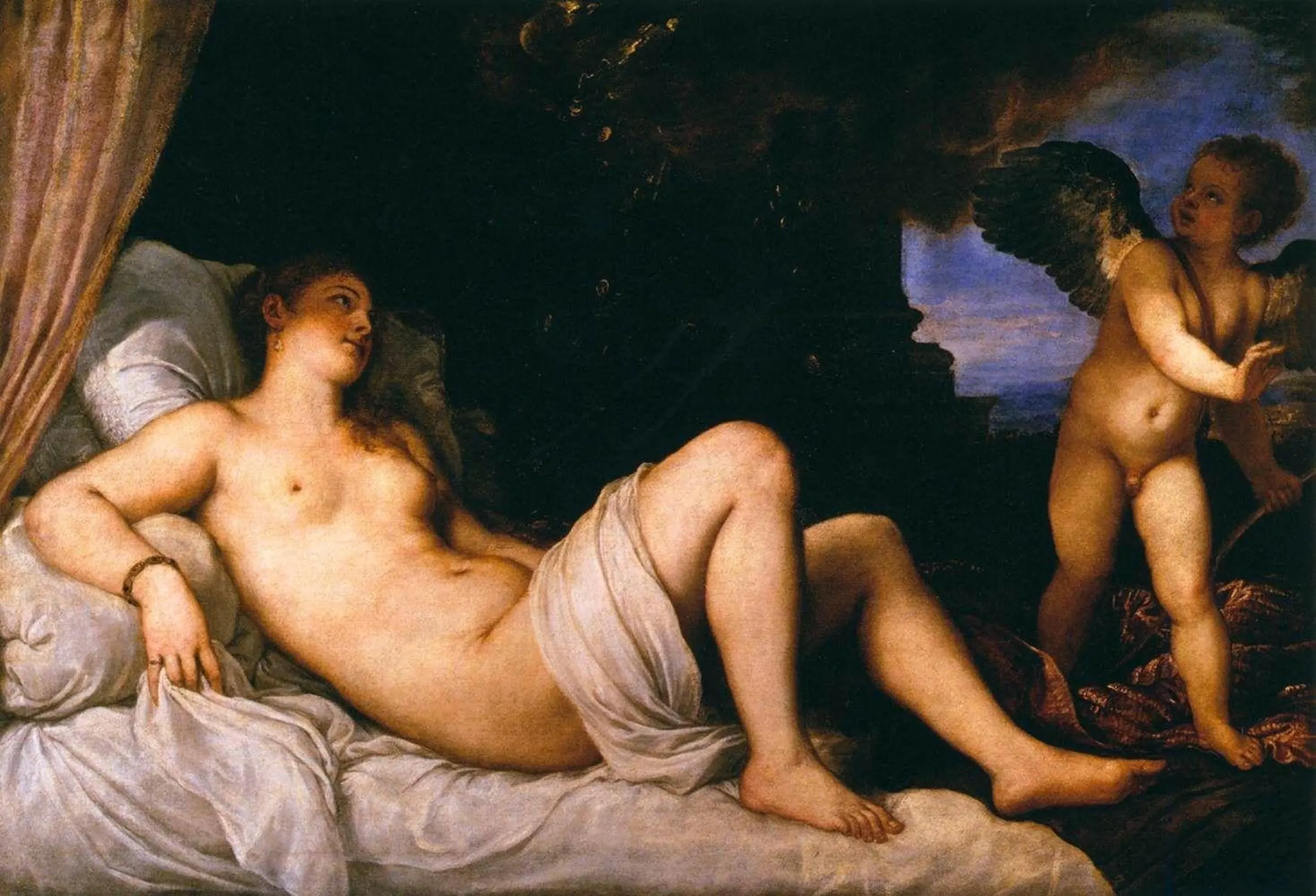 Titian's Danae in the Capodimonte Museum