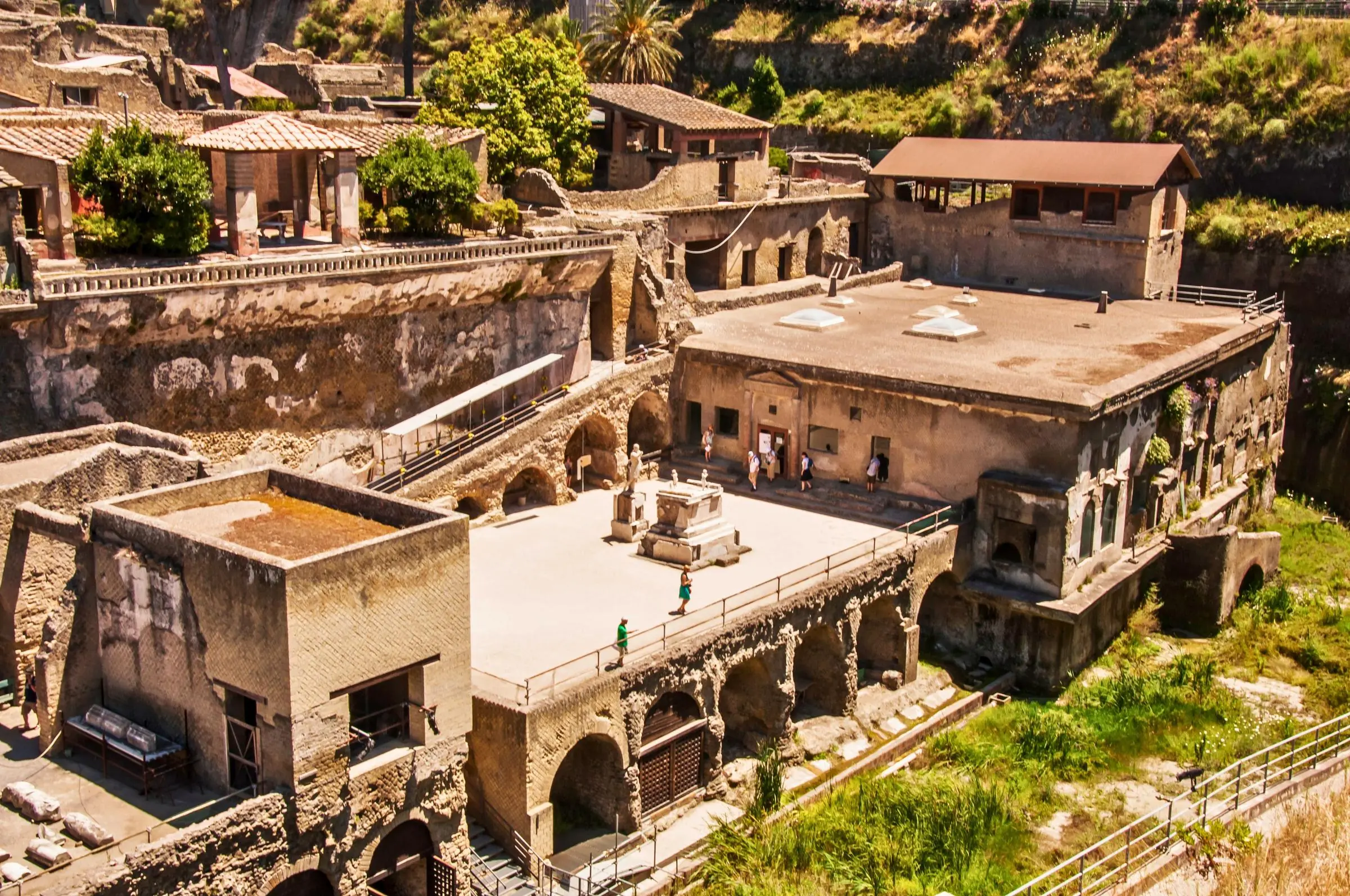 The ancient boat houses of Herculaneum