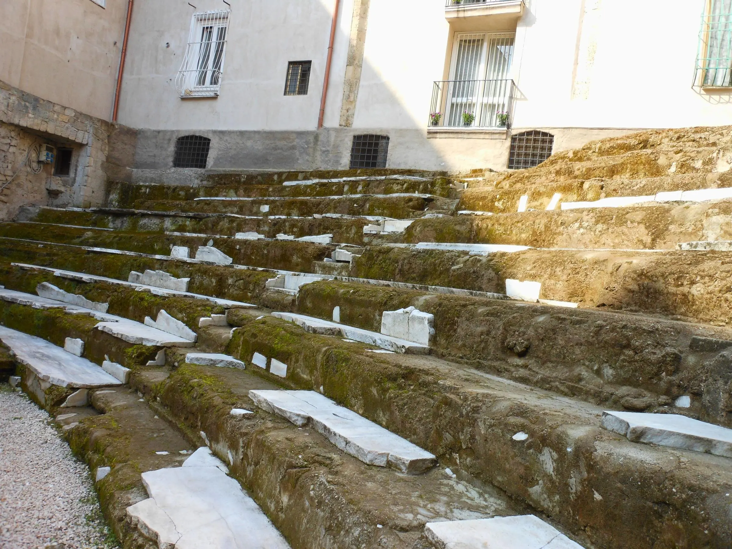 Roman Theater accessed via trapdoor