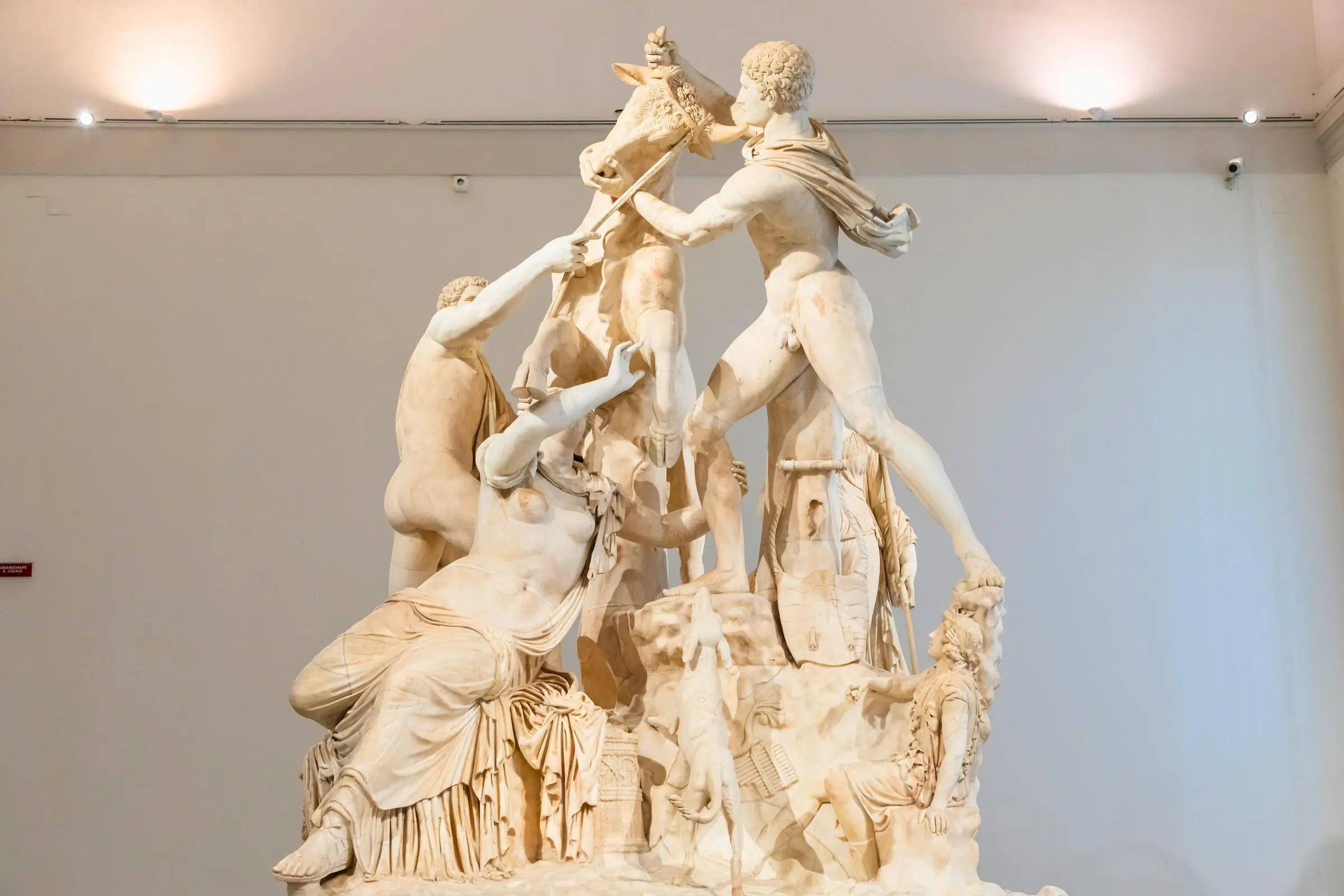 The Farnese Bull marble sculpture